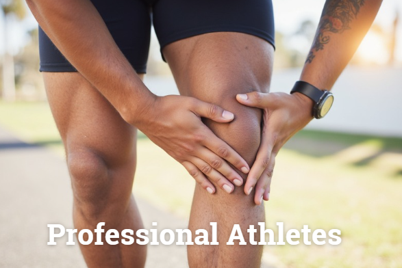 Athlete receiving therapy